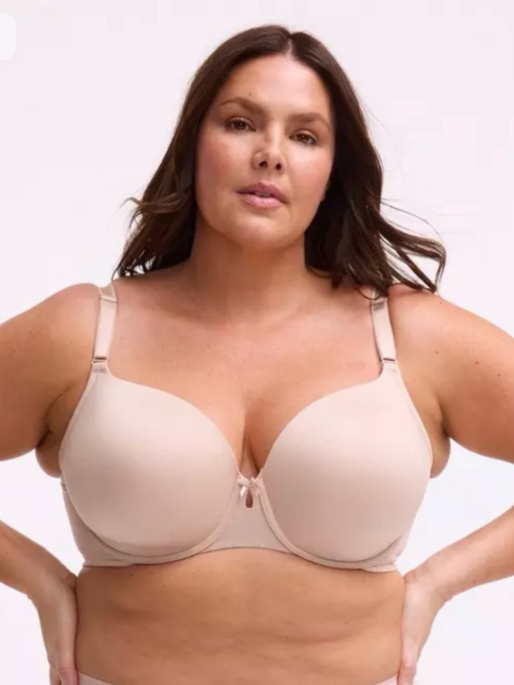 Torrid Curve Perfect Coverage Lightly Lined Smooth Rose Dust Bra Size 44DD